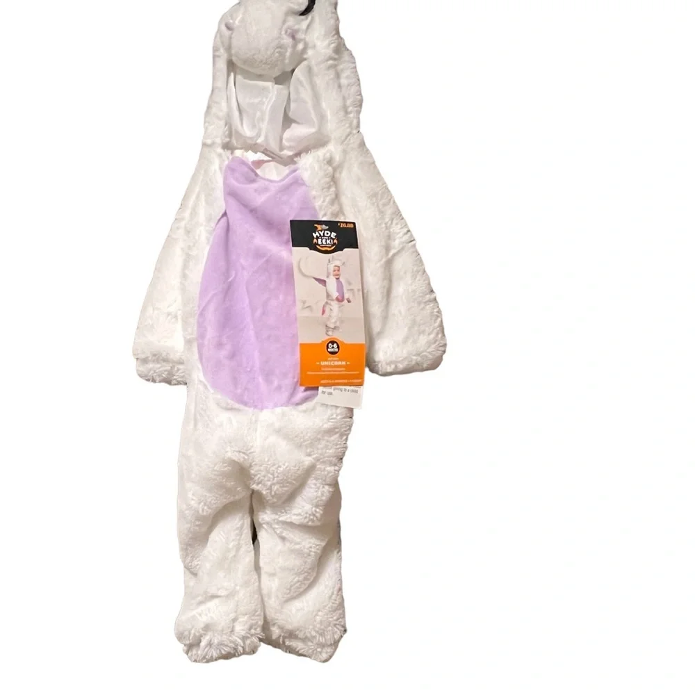 UNICORN Plush costume 1 piece Target HYDE‎ & EEK Infants 0-6 Months NWT New - Picture 2 of 6